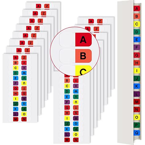 buy  pcs   tab dividers   ring binders multicolor tabs