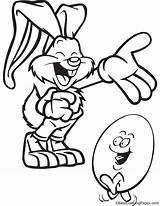 Laughing Egg Coloring Bunny sketch template