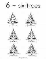 Coloring Six Trees Many Worksheet Pages Christmas Built California Usa Twistynoodle Favorites Login Add Noodle Change Style sketch template
