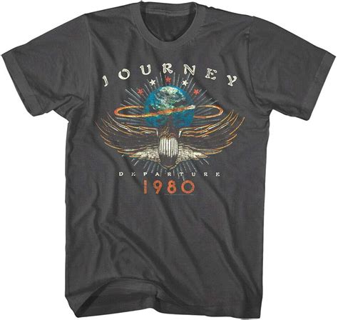ggfh journey departures album   mens  shirt vintage concert