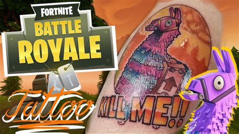 fortnite llama pinata tattoo timelapse youtube