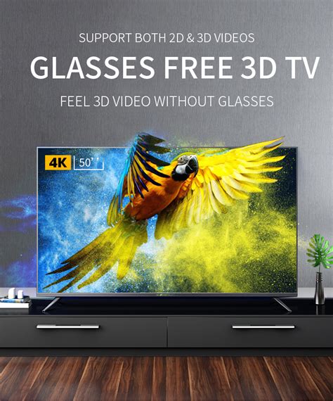 50 inch glass free 3d naked 3d display ad player glasses free 3d 4k