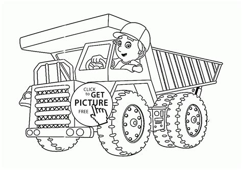 big cartoon truck coloring page  kids transportation coloring pages