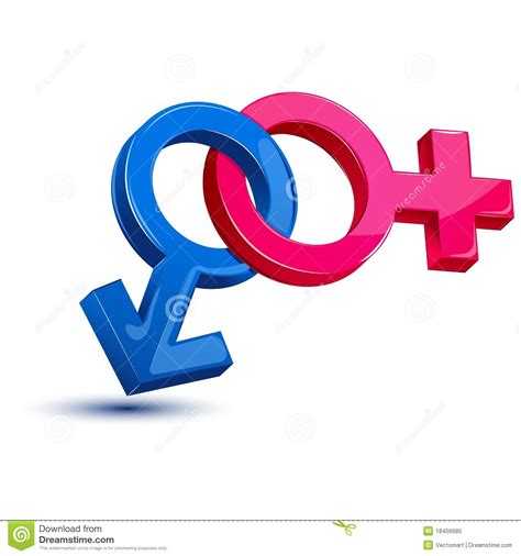 male female sex symbol stock vector illustration of