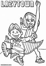 Lazy Town Coloring Pages Lazytown Kids sketch template