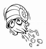 Omanyte Coloring sketch template