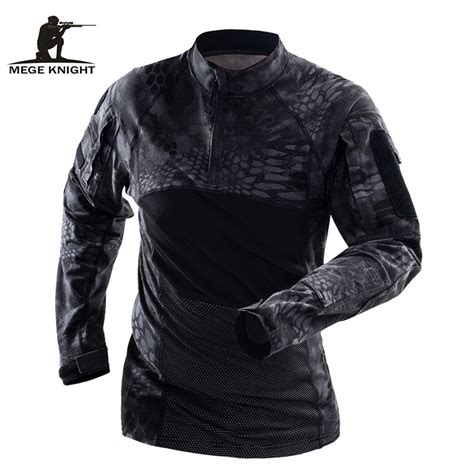 Mege Brand Military Tactical Clothing Camouflage Men Army Long Sleeve