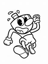 Mugman Cuphead Coloring Pages Step Draw Fun Kids Drawing Votes Dragoart Color sketch template