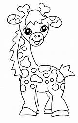 Giraffe Coloring Pages Kids Printable Color Giraffes Colouring Colour Baby Cute Sheet Sheets Animals Children Girafe Bestcoloringpagesforkids Drawing Giraf Animal sketch template