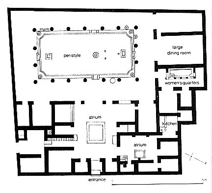 house   vettii pompeii   bc hellenized domus peristyle