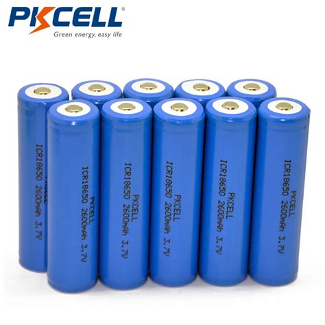 pcslot pkcell   lithium battery mah volt li ion rechargeable battery