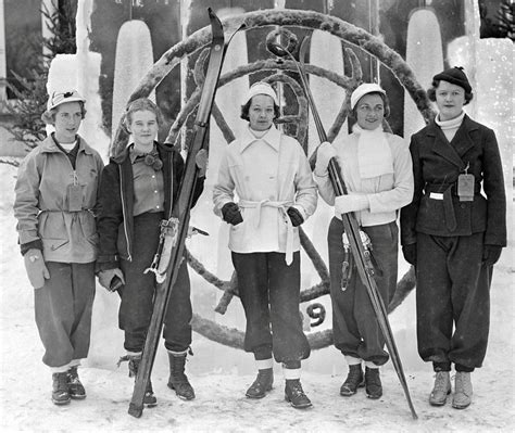 1935 Skiing Vintage Sportswear 1930 Fashion Vintage Sports