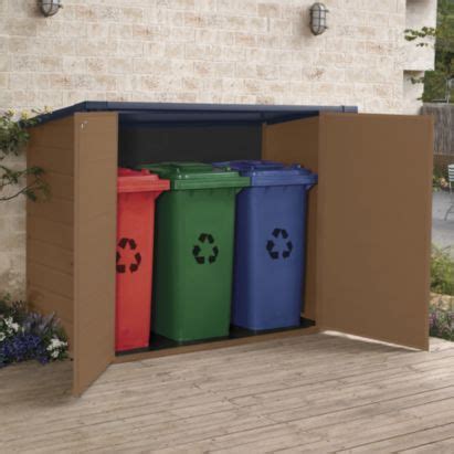 blooma  plastic bike shed brown home delivered