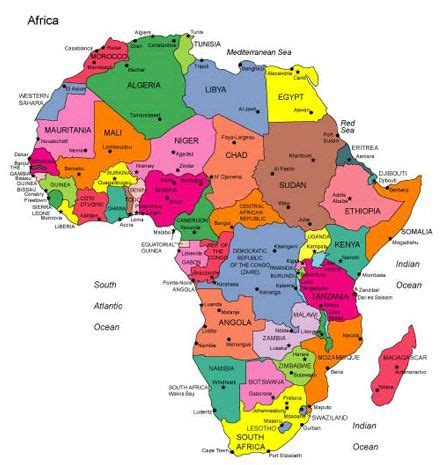 africa africa map map graphing activities