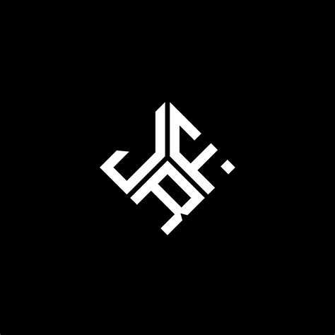 jrf letter logo design  black background jrf creative initials