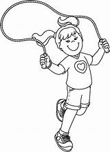 Clipart Rope Jumping Coloring Clip Dellosa Carson Colorear Para Dibujos Sport Kids Bmp Deportes Dibujar Educacion Bw 1375 Barn Pages sketch template