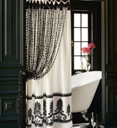 Bathroom Decor Ideas Luxurious Shower Curtains Rotator Rod