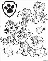 Paw Colorir Canina Patrulha Infantis sketch template