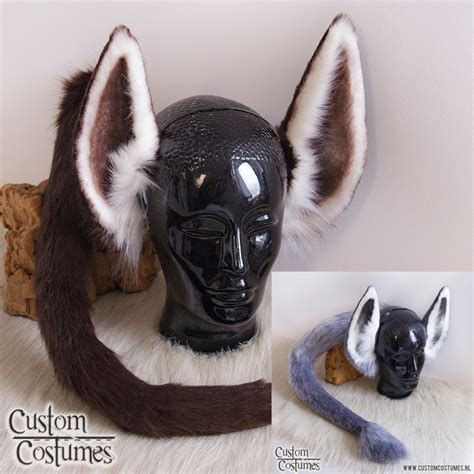 donkey  dark brown  grey  white ears andor tail custom