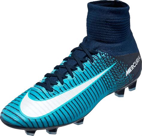 nike kids mercurial superfly  fg blue soccer cleats