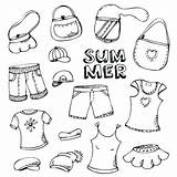 Clothes Coloring Summer Pages Clothing Fashion Winter Drawing Cloth Baby Kids Preschoolers Printable Illustration Color Outfits Print Cartoon Getdrawings Beach sketch template