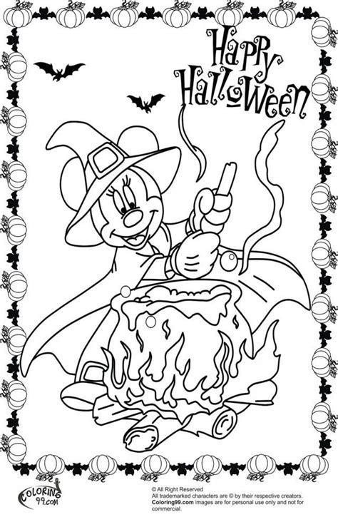 mickey mouse halloween coloring pages coloring home