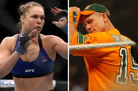 wwe news john cena and ronda rousey favourites to triumph at royal rumble daily star