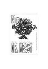 Mr Coloring Pages Men Messy sketch template