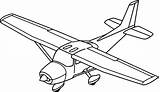 Cessna Airbus Aviones Airplanes C17 Wecoloringpage Avion Avioneta sketch template