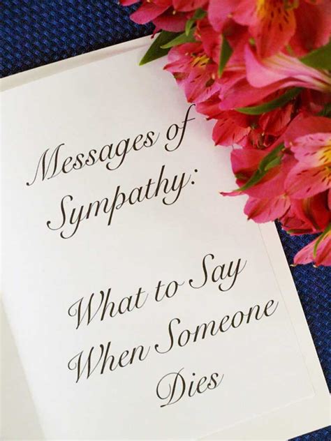 messages  sympathy      dies  sympathy