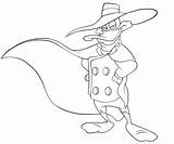 Duck Darkwing Coloring Pages Popular Coloringhome sketch template
