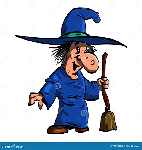 befana   witch  broomstick stock vector illustration  granny
