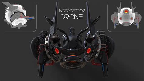 interceptor drone p  behance