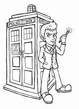 Doctor Who Coloring Visit Kids Pages sketch template
