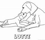 Hond Lotte Kleurplaten Naam sketch template