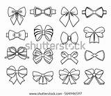 Bows Shapes Trippy Ribbon Template sketch template