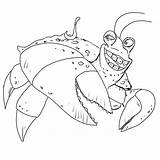 Tamatoa Moana Crab Coll sketch template