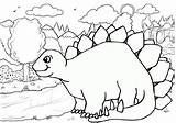 Stegosaurus Roaming sketch template