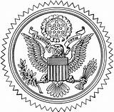 Seal Great Coloring States United Clipart Presidential Pages Usa Government Federal Small Cliparts Etc Documents Resolution Comments Usf Edu Tiff sketch template