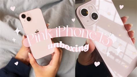iphone  aesthetic unboxing pink gb youtube