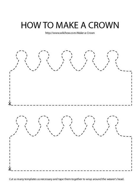 template    crown queen crown template