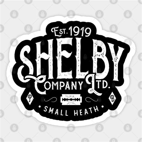 shelby company  peaky blinders sticker teepublic