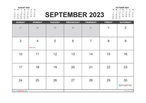 september  calendar printable printable world holiday