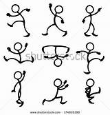 Stickman Coloring Pages Drawing Getcolorings Stick People Figure sketch template