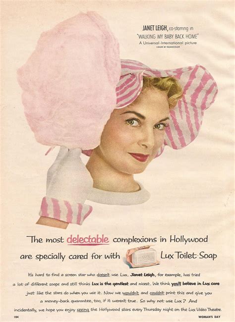 lux soap ad  janet leigh  womans day october  vintage advertising art vintage