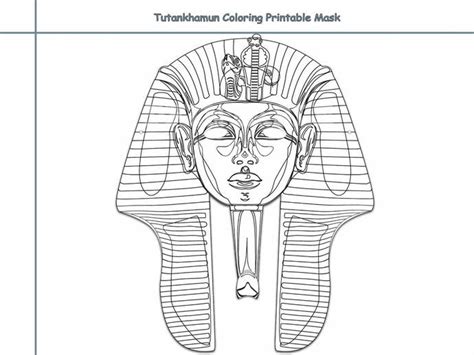 coloring pages tutankhamun printable  holidaypartystar  zibbet