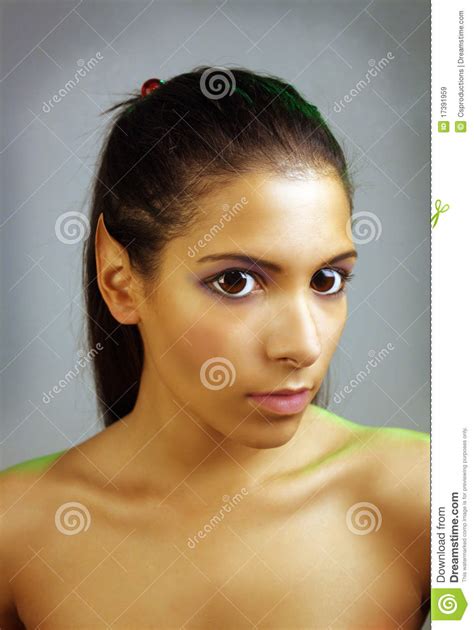 beautiful teen latina fairy or nymph stock image image