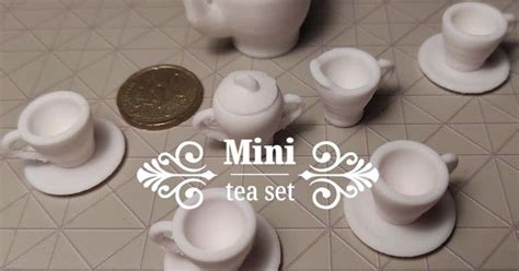 mini tea set  sconvolto   stl model printablescom