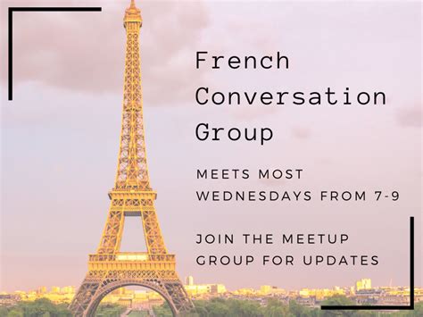 French Conversation Group The Common Cup