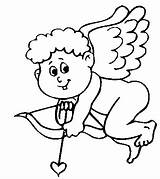 Cupido Cupid Colorir Colorare Cupidon Cupidos Colorier Corazon Valentin Acolore Valentim Coloritou Descargar Sao sketch template